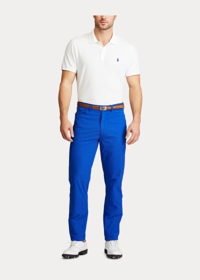 Pantalones Ralph Lauren Hombre Azul Rey Azules - Tailored Fit Stretch - HUMVD9436